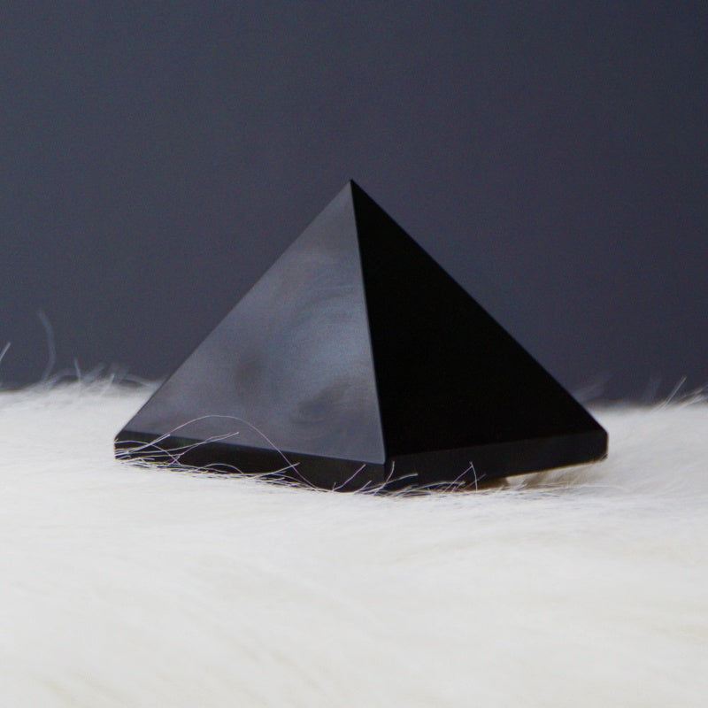 Black Agate Pyramid
