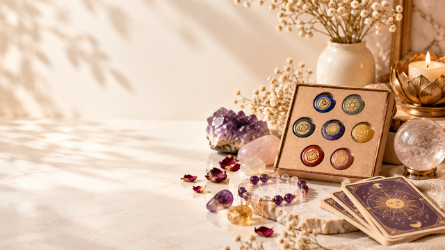 Crystals and spiritual essentials in the Lisa Simmi storefront