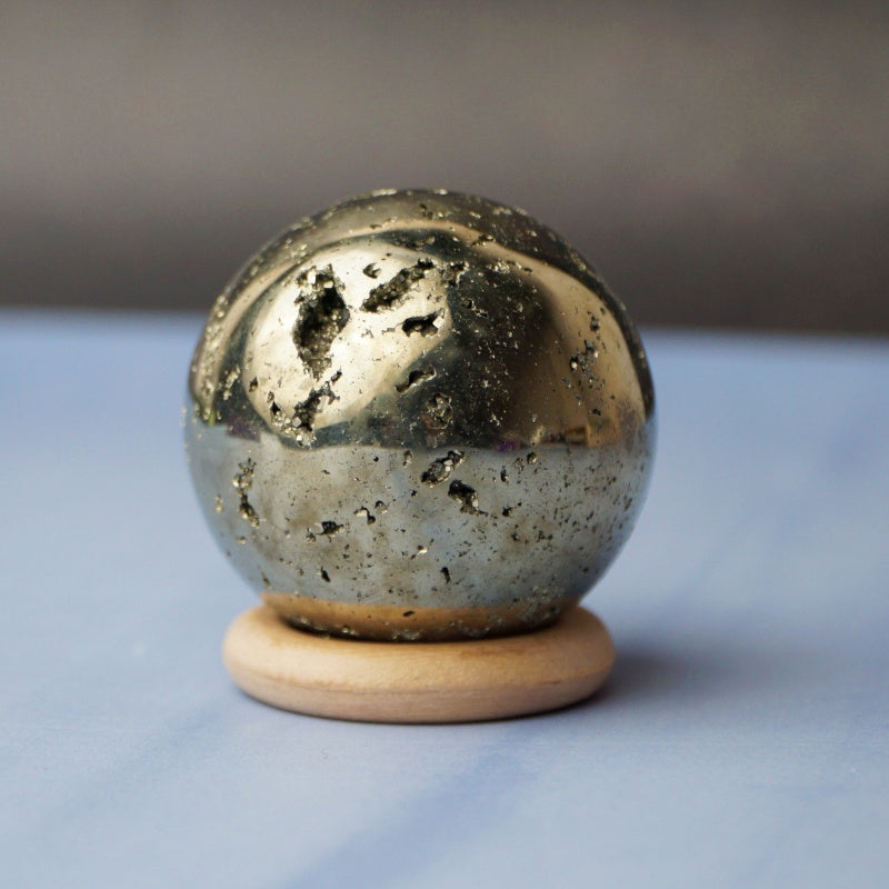 African Pyrite Sphere – View 2