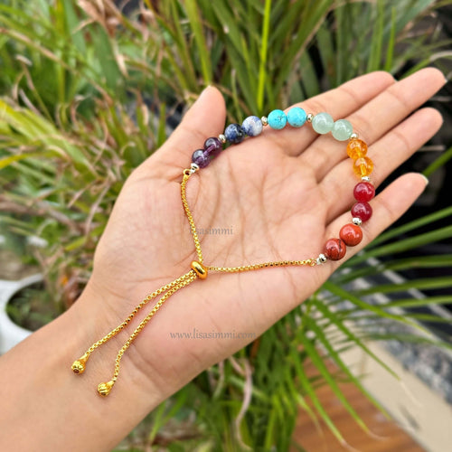 7 Chakra Bracelet – Balance, Blessings & Success – View 2