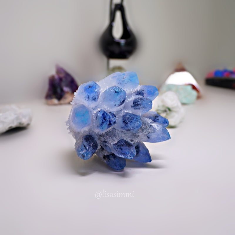 Blue Quartz Cluster – View 2