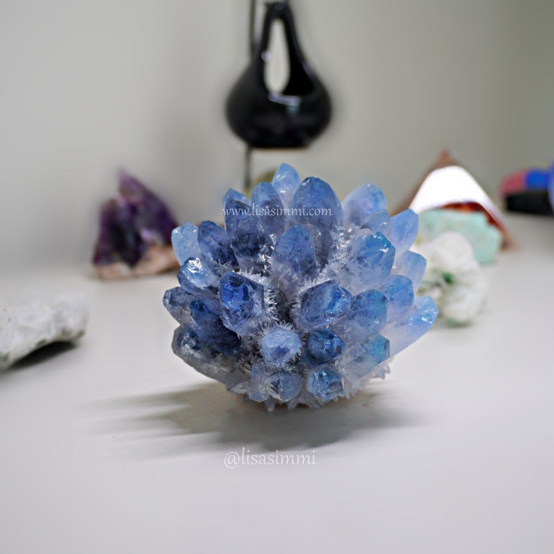 Blue Quartz Cluster – View 3