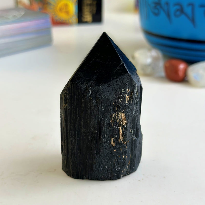 Black Tourmaline Pillar – View 2