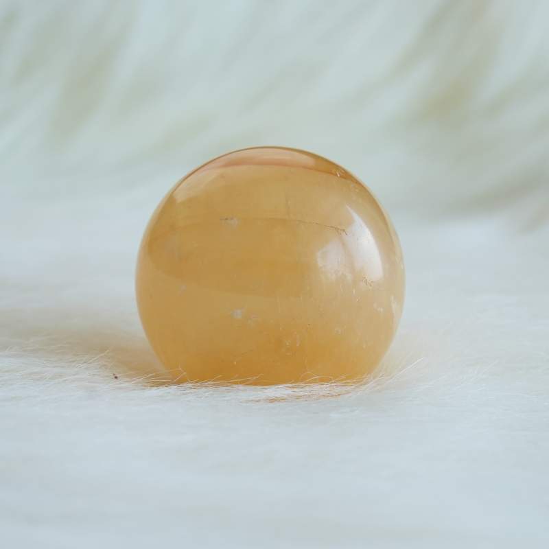 Honey Calcite Sphere