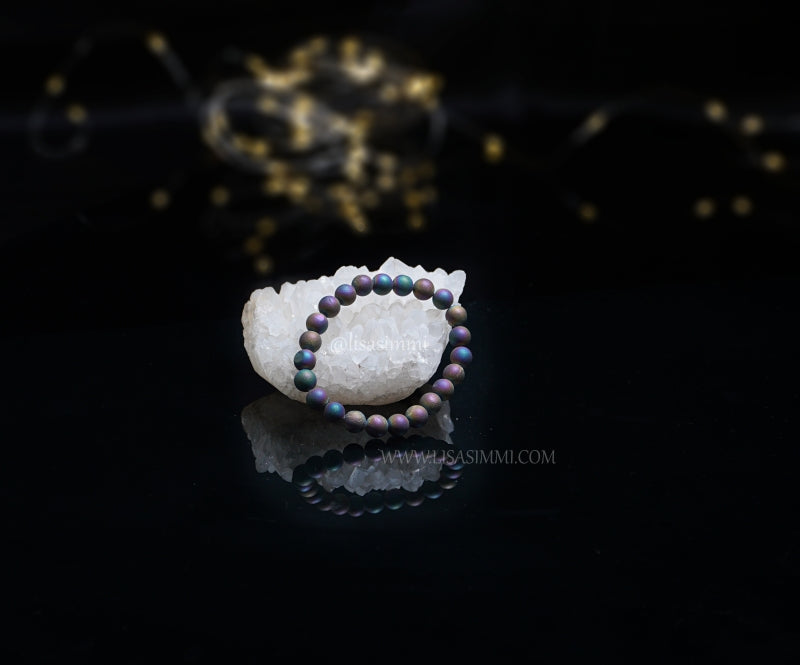 Rainbow Lava Energised Crystal Bracelet – Multi-Intention – View 2