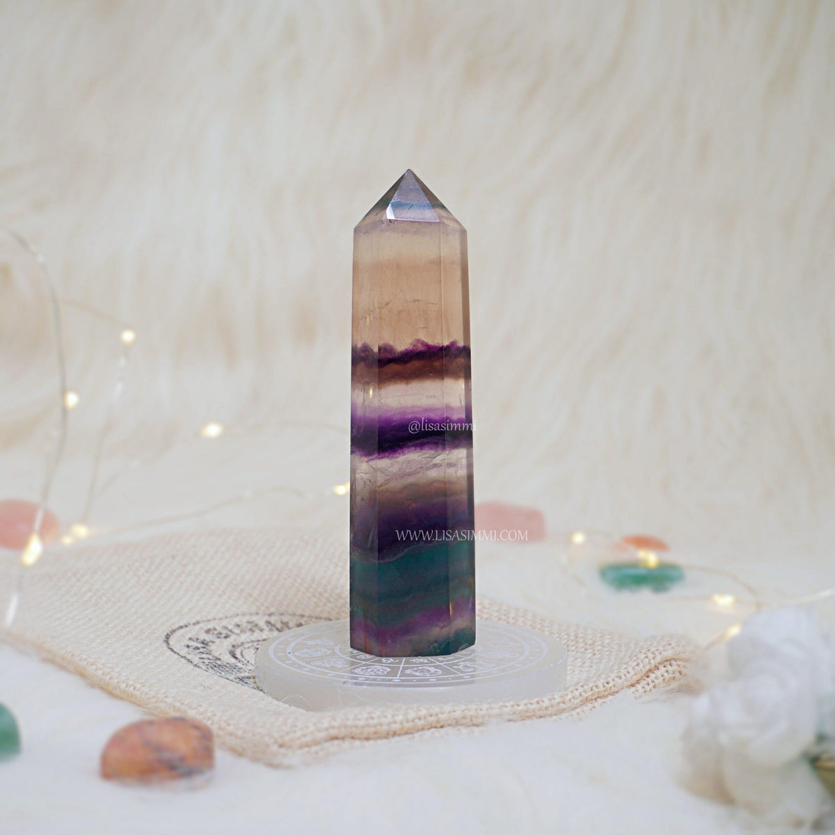 Rainbow Fluorite Pointer – View 3