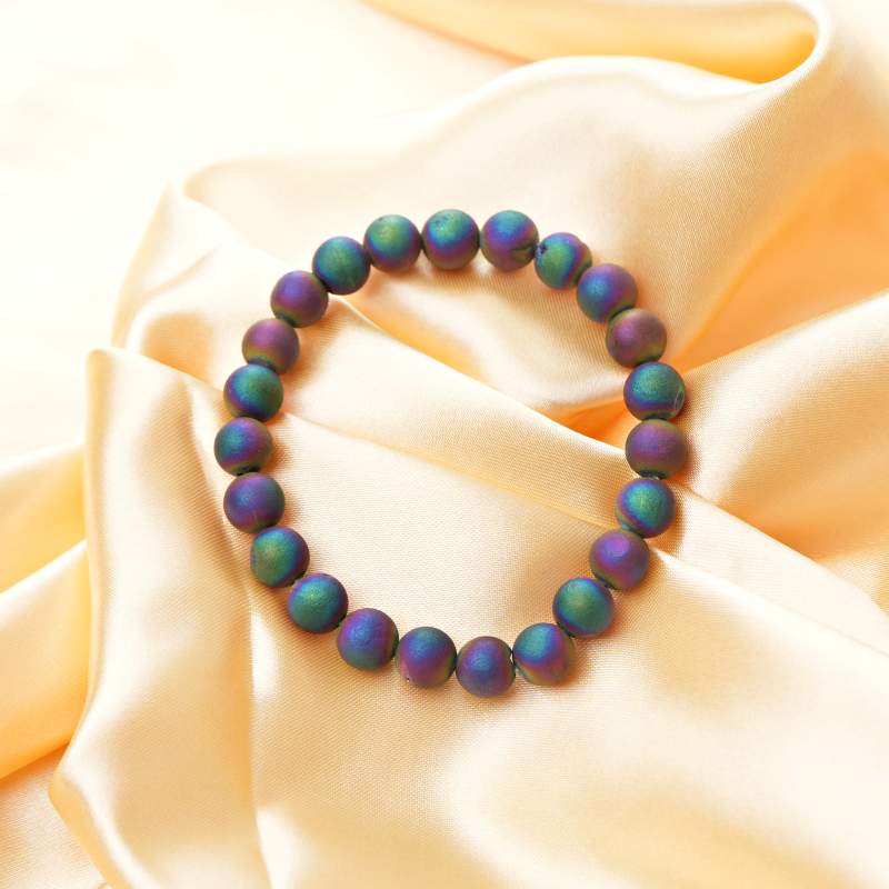 Rainbow Lava Energised Crystal Bracelet – Multi-Intention – View 4