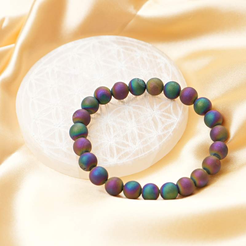Rainbow Lava Energised Crystal Bracelet – Multi-Intention – View 3
