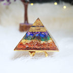 7 Chakra Orgonite Pyramid