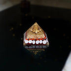 Shree Yantra Gomti Chakra Orgonite Pyramid – View 2