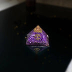 Amethyst Orgonite Pyramid – View 3