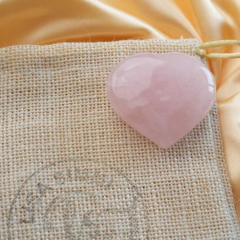 Rose Quartz Heart – View 2