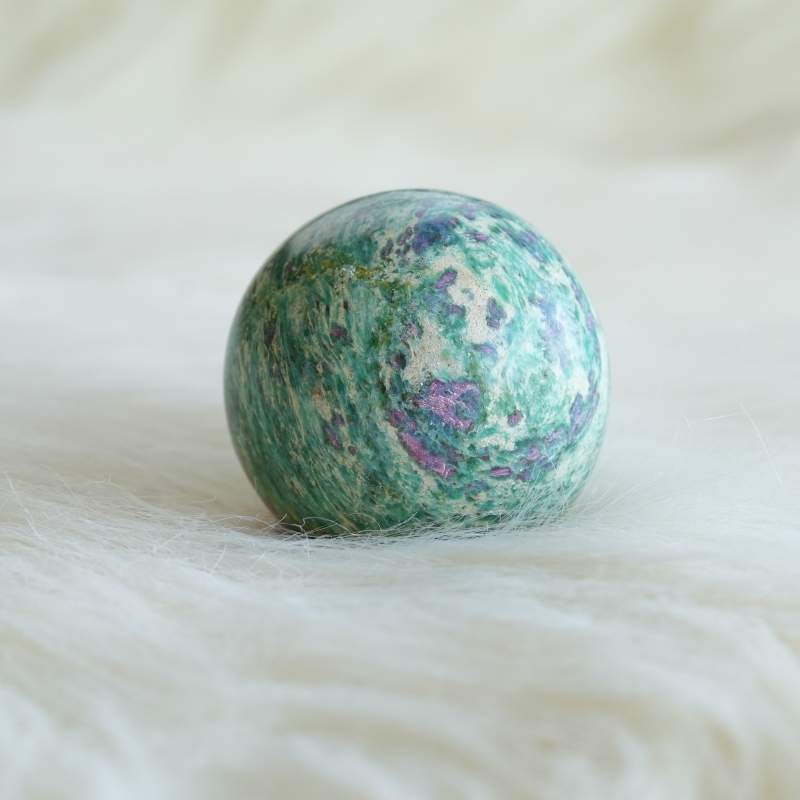 Ruby Fuchsite Sphere – View 2