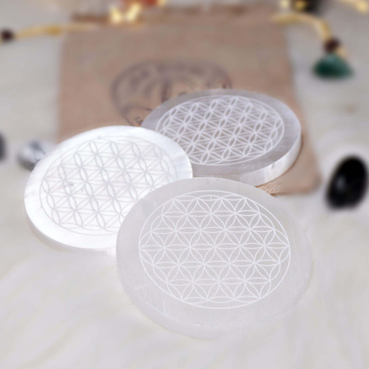 Selenite Charging Plate – Crystal Cleansing – View 2