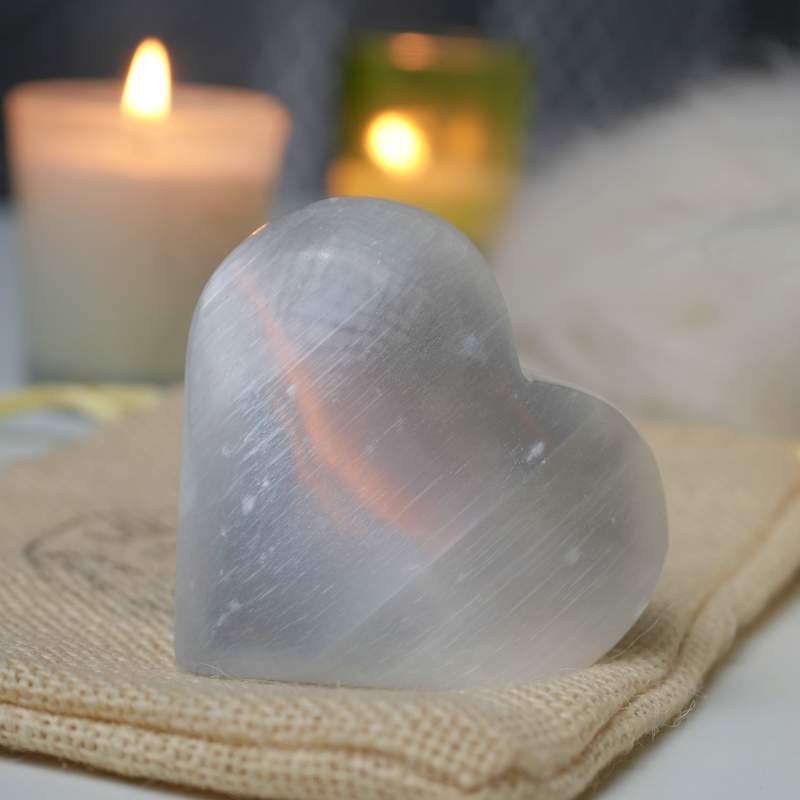 Selenite Heart – View 3