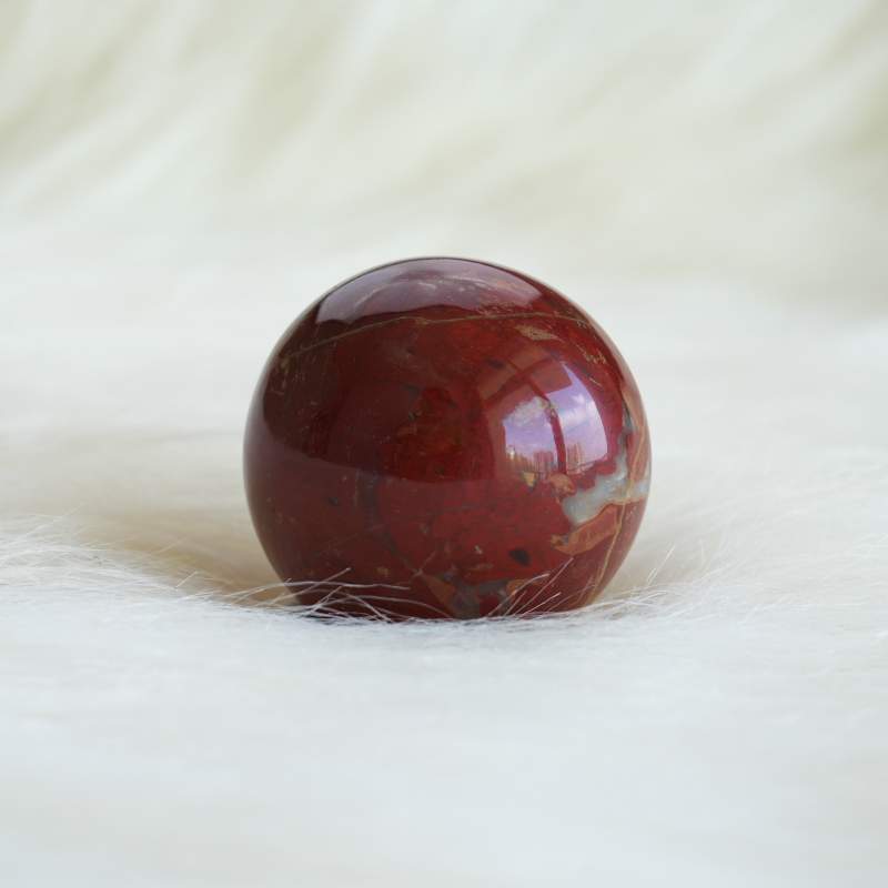 Red Jasper Sphere – View 3