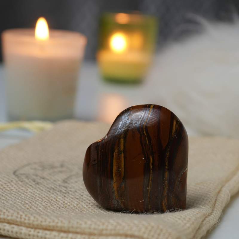 Tiger Eye Heart