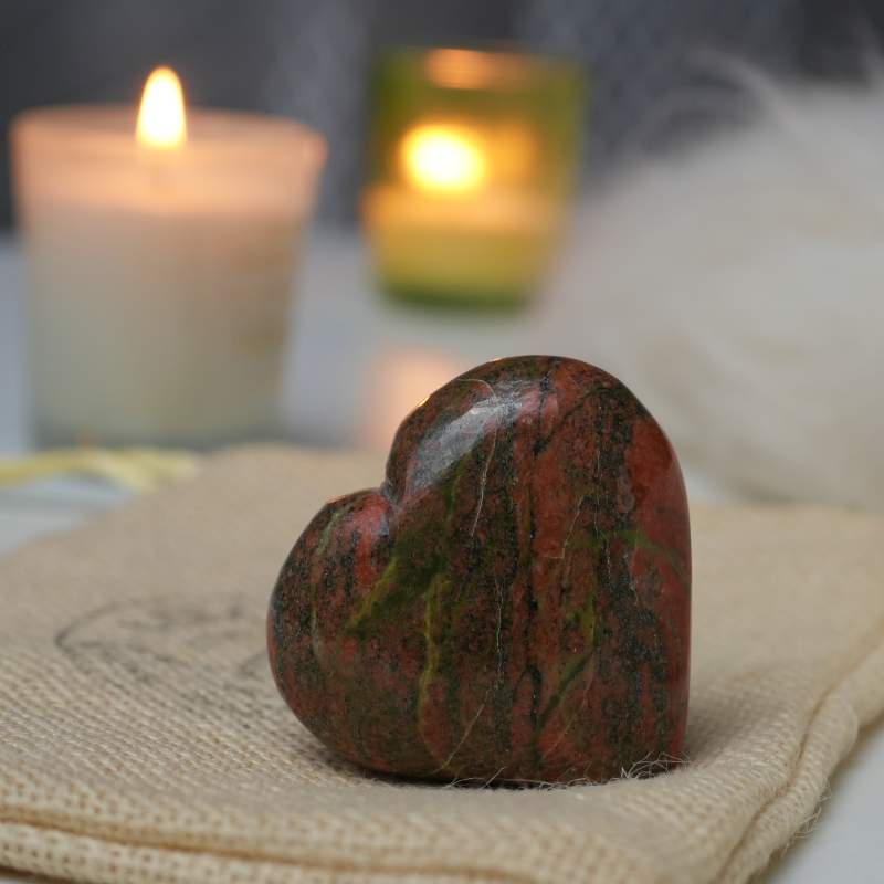 Unakite Heart