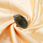 Tree Agate Pendant with Chain – Growth & Expansion – View 2