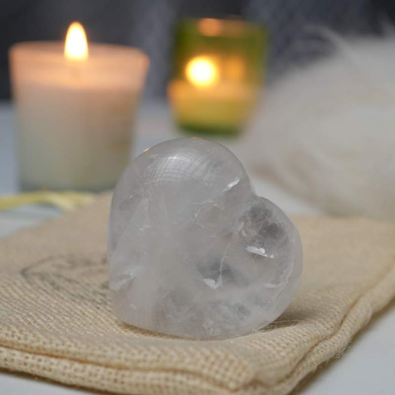 Clear Quartz Heart – View 2